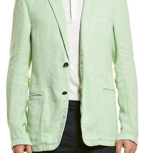 Armani Collezioni Mens Linen-Blend Blazer SIZE 52 (Mens LG 41 Suit Jacket) NEW